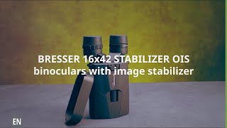 BRESSER 16x42 STABILIZER OIS binoculars with image stabilizer [upl. by Silliw]