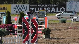 Lundahl Hilla amp Pin Rocks Hustle And Bustle 100cm  Seinäjoki Horse Show 121582021 [upl. by Niuqauj]