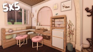 BLOXBURG Cozy Pink 5x5 Home House Build [upl. by Eimot]