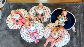 How We Feed Five Babies  Freels Quintuplets  Goat Milk Formula Our 27 Week Preemies Are Thriving [upl. by Chabot814]