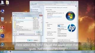 How to Fix quot Has stopped workingquot in windows 7 [upl. by Limber]