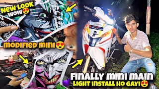 DRL Lights installation 😱😍in Activa 125  full modified  Price [upl. by Amluz]