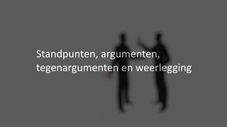 Standpunten argumenten tegenargumenten en weerlegging [upl. by Prussian]