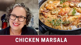 Easy Chicken Marsala Recipe  The Frugal Chef [upl. by Anelrihs]