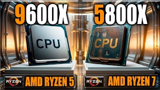 9600X vs 5800X Benchmarks  Tested in Games and Applications [upl. by Meyeroff669]