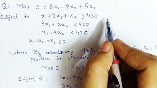 Lec 6 Simplex Method Maximization Problem In Hindi  Solve an example  Operation Research [upl. by Suicul]