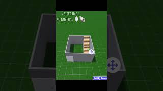 NO gamepass TWO STORY bloxburg house tutorial [upl. by Euqirdor]