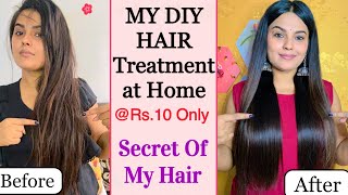 My SECRET Hair Treatment At Home  Why My Hairs Are Naturally Straighter  Keratin Treatment  SPA [upl. by Ydak572]