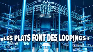 LES PLATS FONT DES LOOPINGS DANS CE RESTAURANT  Space Loop au Futuroscope [upl. by Shaeffer372]