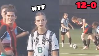 Biological Men DESTROY Womens Football Team 120 [upl. by Rednazxela]