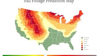 The fall foliage prediction map 2017 [upl. by Cinamod]