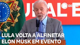 Lula volta a alfinetar Elon Musk durante evento [upl. by Aillicirp]