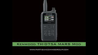 E49 Kenwood THD75A MARS Mod [upl. by Amelita511]