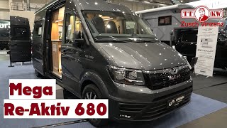 Mega genialer Kastenwagen Grundriss im Megamobil ReAktiv 680 Van auf MAN Wohnmobil Roomtour 2023 [upl. by Nalyk]