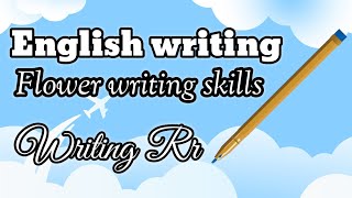 English writingEnglish writing skills improvementEnglish writing practiceWriting Rr [upl. by Luhe]