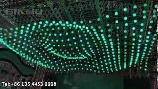 Kinetic lighting dynamic led installation art orbis fly control by MADRIX [upl. by Elliott]