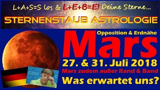 Horoskop Mars Opposition Erdnähe 2018  Was erwartet uns Deutschland amp Angela Merkel [upl. by Thibaut694]