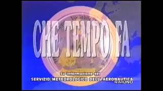 Meteo Rai 1  Che tempo fa del 4 gennaio 2000 con Marina Morgan [upl. by Adnana905]