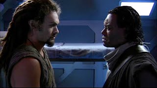 Stargate Atlantis Tealc VS ronon scene HD [upl. by Enogitna]