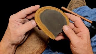 Knapping A Buck Creek Arrowhead Part 1 Indirect Percussion [upl. by Carma]