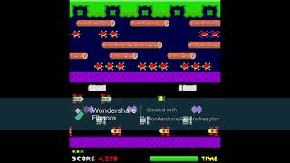 Frogger Flash Game with Music Arcade Accurate Soundtrack [upl. by Nelac]