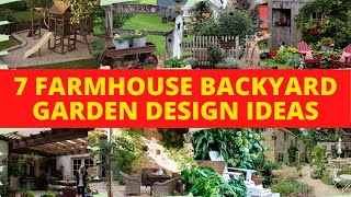 7 Farmhouse Backyard Garden Design Ideas 👌 [upl. by Lenej]