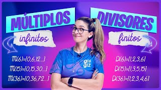 MÚLTIPLOS E DIVISORES  RESUMÃO  6º e 7º ano [upl. by Ahseinat]