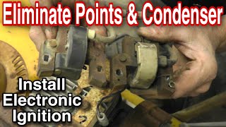 How To Replace Points and Condenser with Electronic Ignition Coil with Taryl [upl. by Noemad]