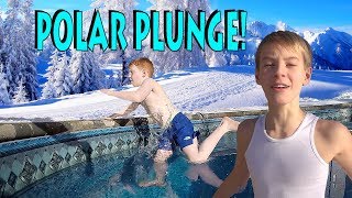 ULTIMATE POLAR PLUNGE CHALLENGE ❄️ BEST First Swim of the Year EVER  vlog e137 [upl. by Ataeb]