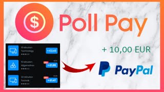 100€ Pro Monat mit Poll Pay  💸AnleitungUmfragen ausfüllenonline Geld verdienenRealFakeTalk [upl. by Crespi]