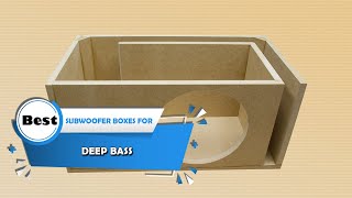 Top 5 Best Subwoofer Boxes For Deep Bass Review in 2023 [upl. by Leizo31]