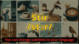 Stir meaning with 5 examples [upl. by Aititil]