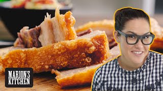 How to Ultimate Crispy Pork Crackling  Marions Kitchen [upl. by Leftwich]