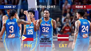 Laban ng Gilas Isang Hindi Malilimutang Tagumpay Kontra Latvia  FIBA Qualifier 2024 [upl. by Jacques]