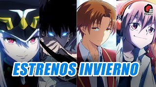 🤩 ESTRENOS ANIME TEMPORADA INVIERNO 2024 y donde verlos  Rincón Otaku [upl. by Grote871]