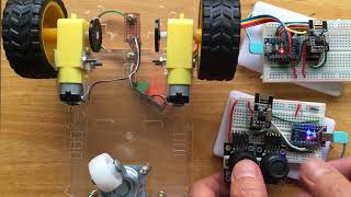 nRF24L01 wireless robot car control via STM8S103F3 board [upl. by Bayly349]