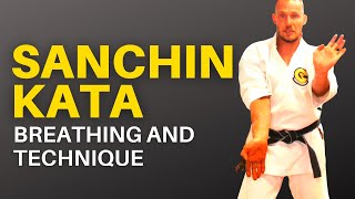 Goju Ryu Sanchin Kata Sequence Technical Detail and Breathing [upl. by Tobit]