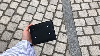 5월 소비  Maison Margiela 메종 마르지엘라 Leather popper wallet 마르지엘라 뉴폴딩 지갑 리뷰 [upl. by Nicolina]