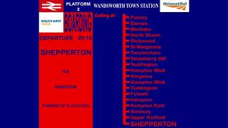 Wandsworth Town announcements part 1 [upl. by Ulphia]