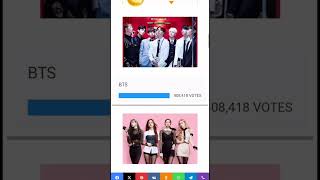 Best kpop group voting 2024  how to vote bts vs blackpink [upl. by Lenad364]