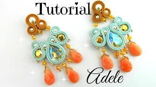 Tutorial Soutache  Orecchini Adele [upl. by Eiramanin698]