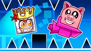 Předstírám GEOMETRY DASH NOOBA potom se stanu PRO Roblox [upl. by Nyrmak232]