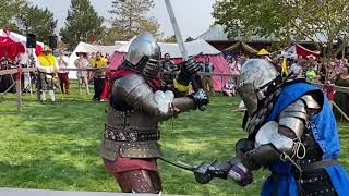 Medieval Knights fight with Greatswords at Renaissance Festive in Salt Lake City [upl. by Annunciata]