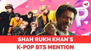 Shah Rukh Khans BTS Mention A BollywoodKPop Crossover Delights Fans bts netflix srk [upl. by Bates838]