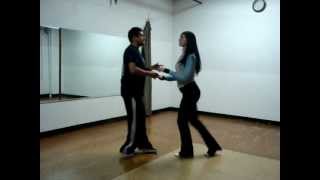 Salsa Basic Step  Salsa On2 by Sheena amp Cesar [upl. by Thaddeus]