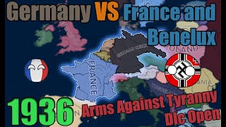 1936  Germany VS Benelux And France  Hoi4 Timelapse [upl. by Nancy]