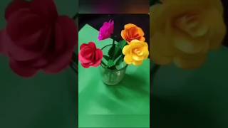 Beautyful Rose paper craftviralshort youtubeshort slcraft [upl. by Kalindi]