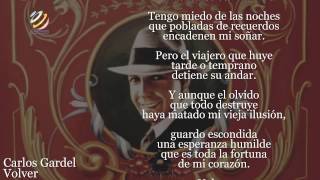 Carlos Gardel  Volver Lyric video HQ Audio [upl. by Utimer]