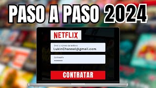 Como SUSCRIBIRSE a NETFLIX en 2024  Registrarse y Crear una Cuenta 📱💻 [upl. by Asena]