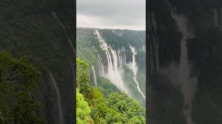 Seven Sister’s Waterfall  Cherrapunji Meghalaya shorts explore [upl. by Mayhs]